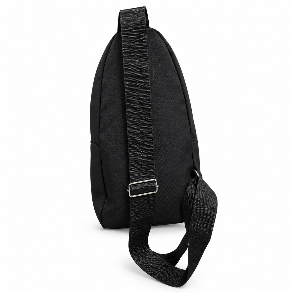 Cardfreek crossbody tas zwart met meerdere ritsvakken